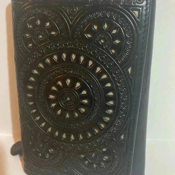 Fossil unisex black leather wallet - Picture 6 of 7